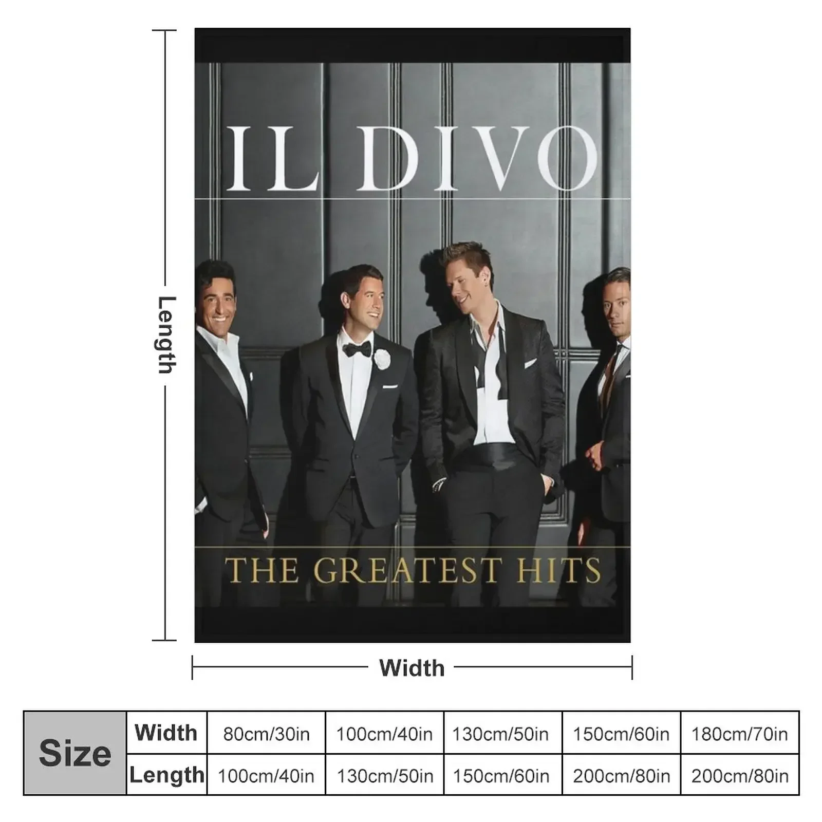 Il Divo greatest hits deluxe 2 cd version Throw Blanket Sleeping Bag Plaid on the sofa anime Blankets