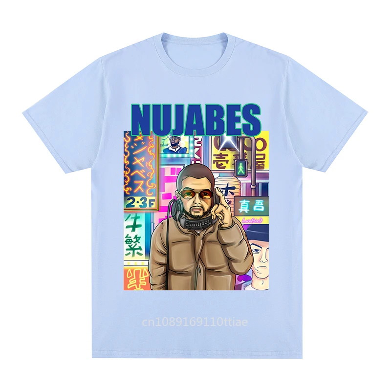 Nujabes Music Dj Samurai Champloo Graphic HipHop T-shirt Cotton Men T Shirt New TEE TSHIRT Womens Tops