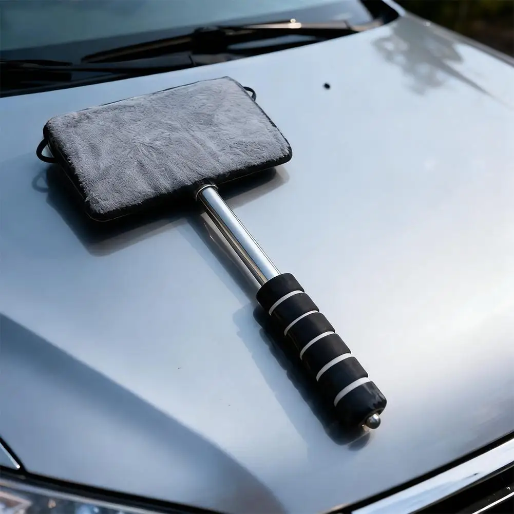 Automobile Windshield Cleaner Microfiber Water Scraping Telescopic Car Cleaning Brush Car Wash Tool Auto Glass Wiper - Image 4