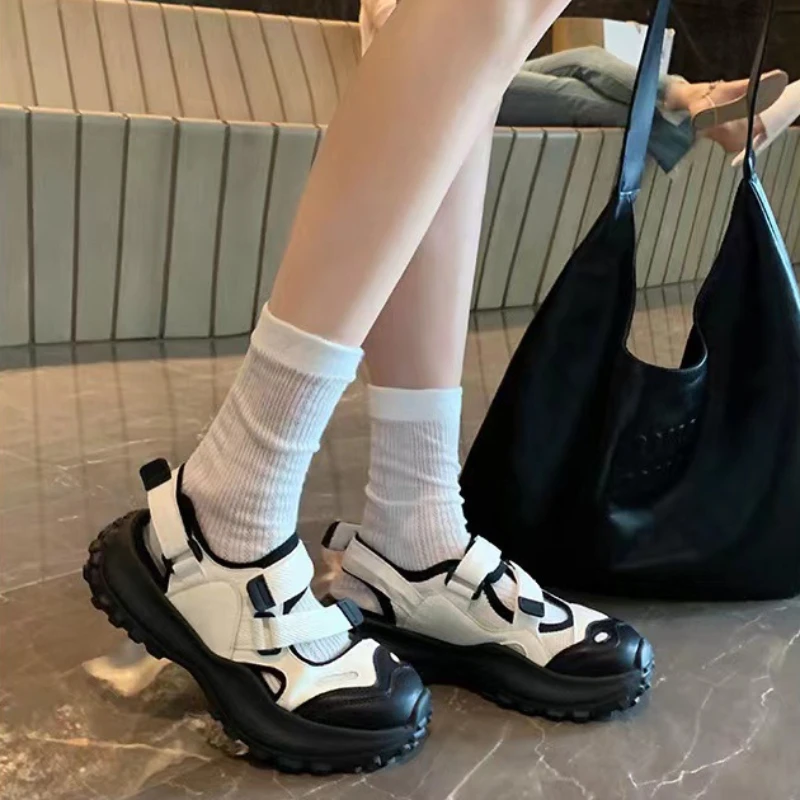 Summertime Sandals Women Hollow Out Breathable Comfortable Platform Sandals 2023 New Fashion Casual Sandbeach Womens Shoes