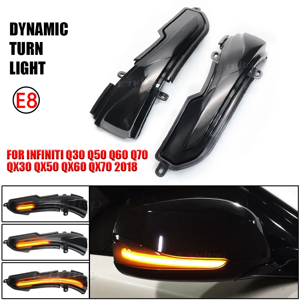 Led Dynamic Side Marker Turn Signal Light Indicator Blinker Lamp Signal Lamp For Infiniti Q30 Q50 Q60 Q70 QX30 QX50 QX60 QX70