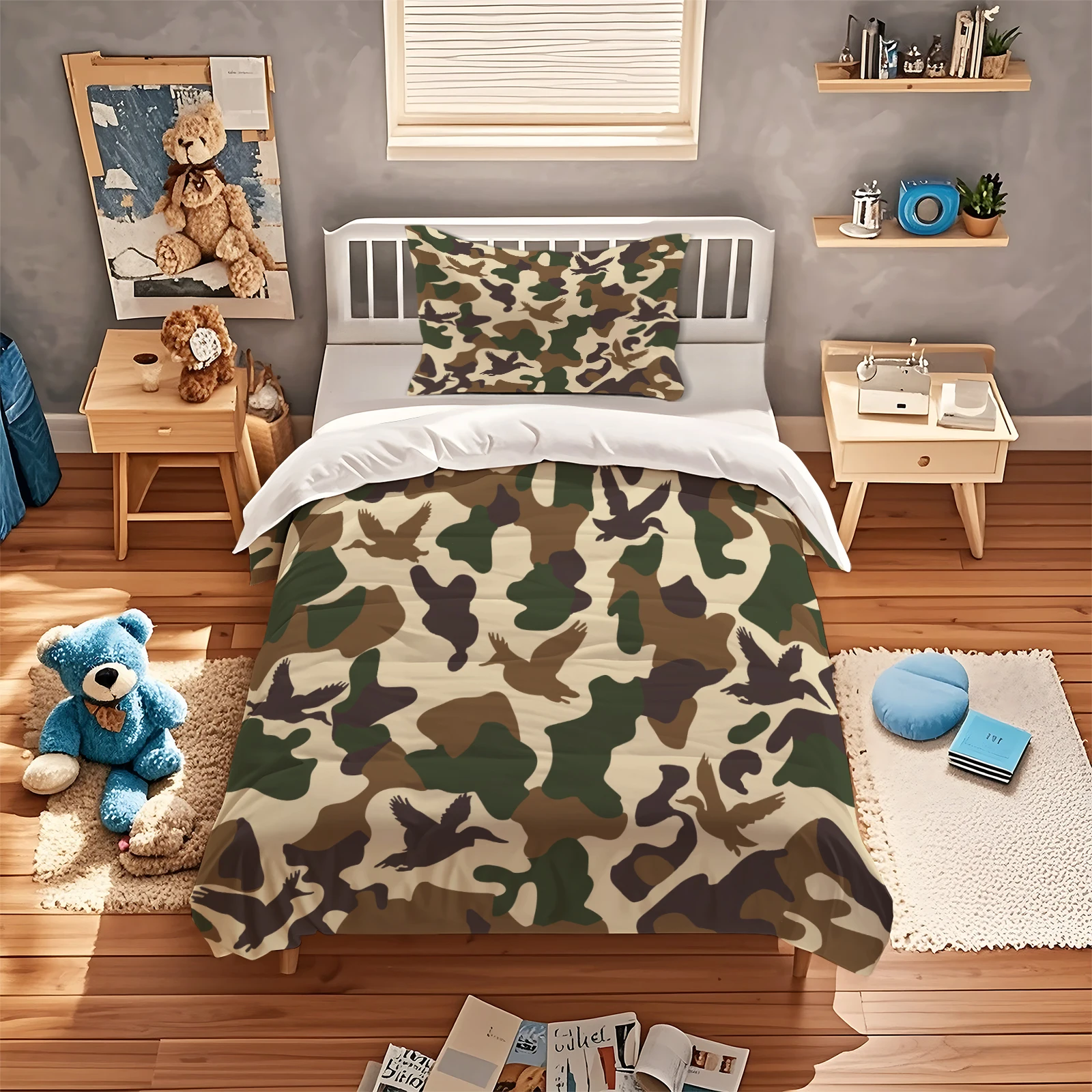Juego de Funda de Edredón de C - Camo Pattern Set reseña y precio