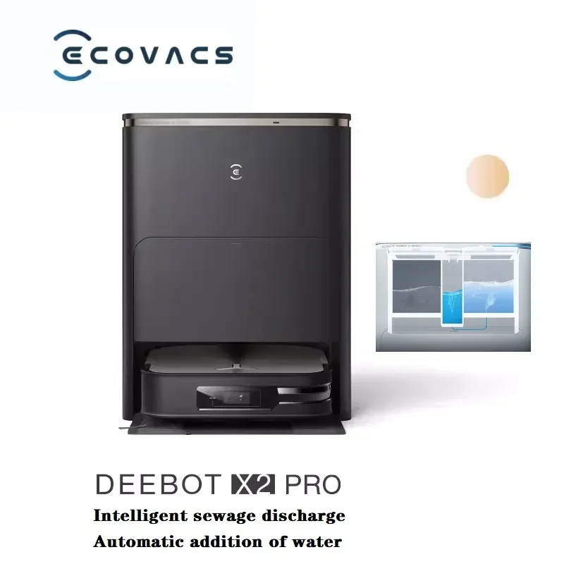 2023 ecovacs deebot x2 omni x2 pro plus Staubsauger Kehr roboter Heißwasser Wasch mopp Reinigung und Trocknen Staub Integration