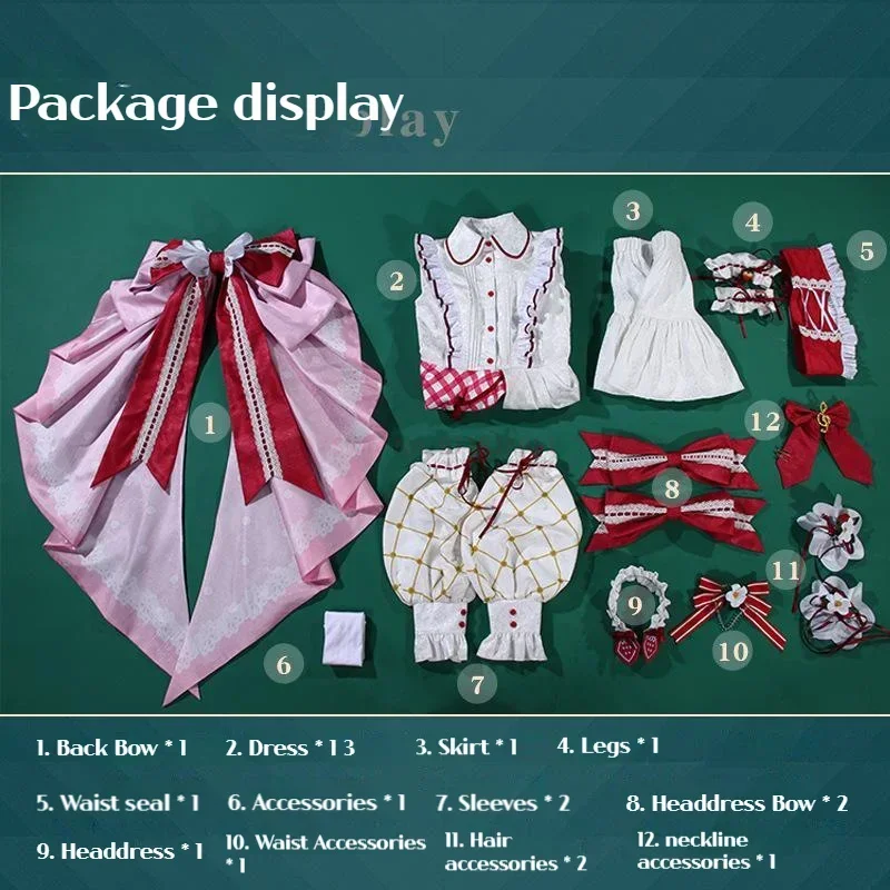 Costume de Cosplay du 15e ouvrier, Robe de Princesse Lolita Rose Mignonne, Vocaloid Trempé, Uniforme de Noël, Vêtements de Carnaval, 2023