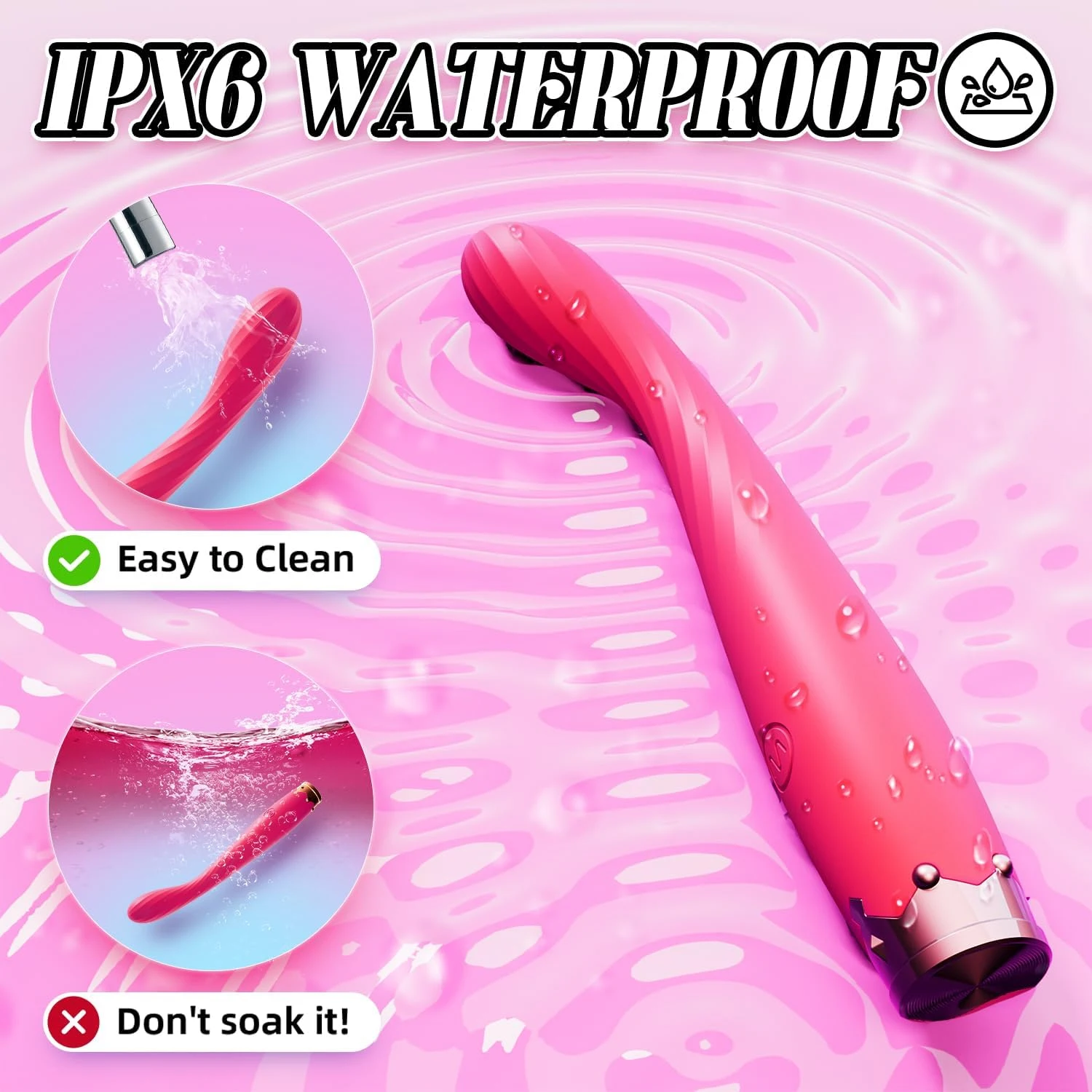 Clitoral G Spot Vibrator Clitoral Nipple Stimulator Finger Bullet Vibrators Waterproof Strapless on Dildo Anal Toys for Couple view 4
