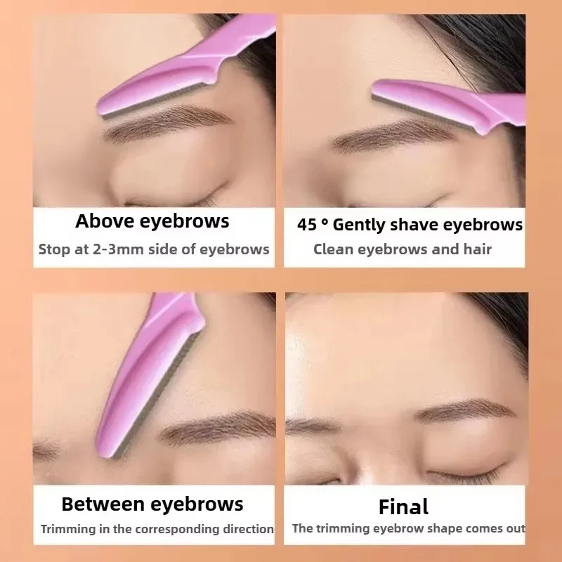 أداة قص الحواجب الحاجب الحلاقة سلامة الوجه ماكينة حلاقة العين الحاجب المشكل شفرات المحمولة إزالة الشعر القواطع للمرأة أدوات التجميل