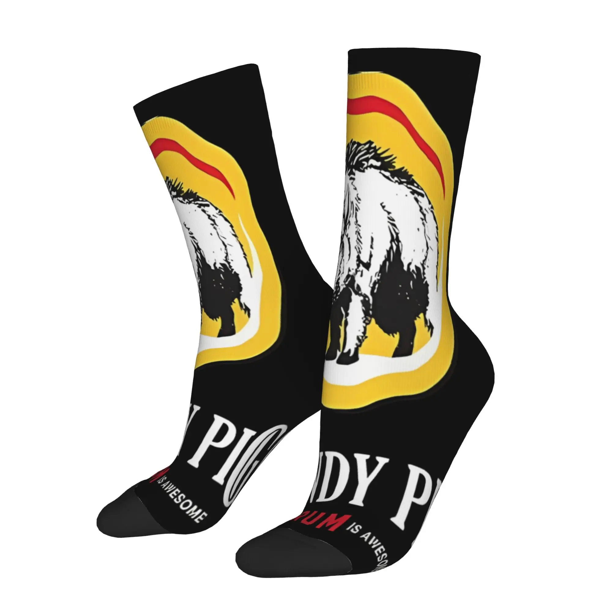 

1 Pair Funny Sock Bundaberg Rum Bundy Pig Boar Vintage Quality Pattern Printed Men Crew Socks Casual Men's Socks