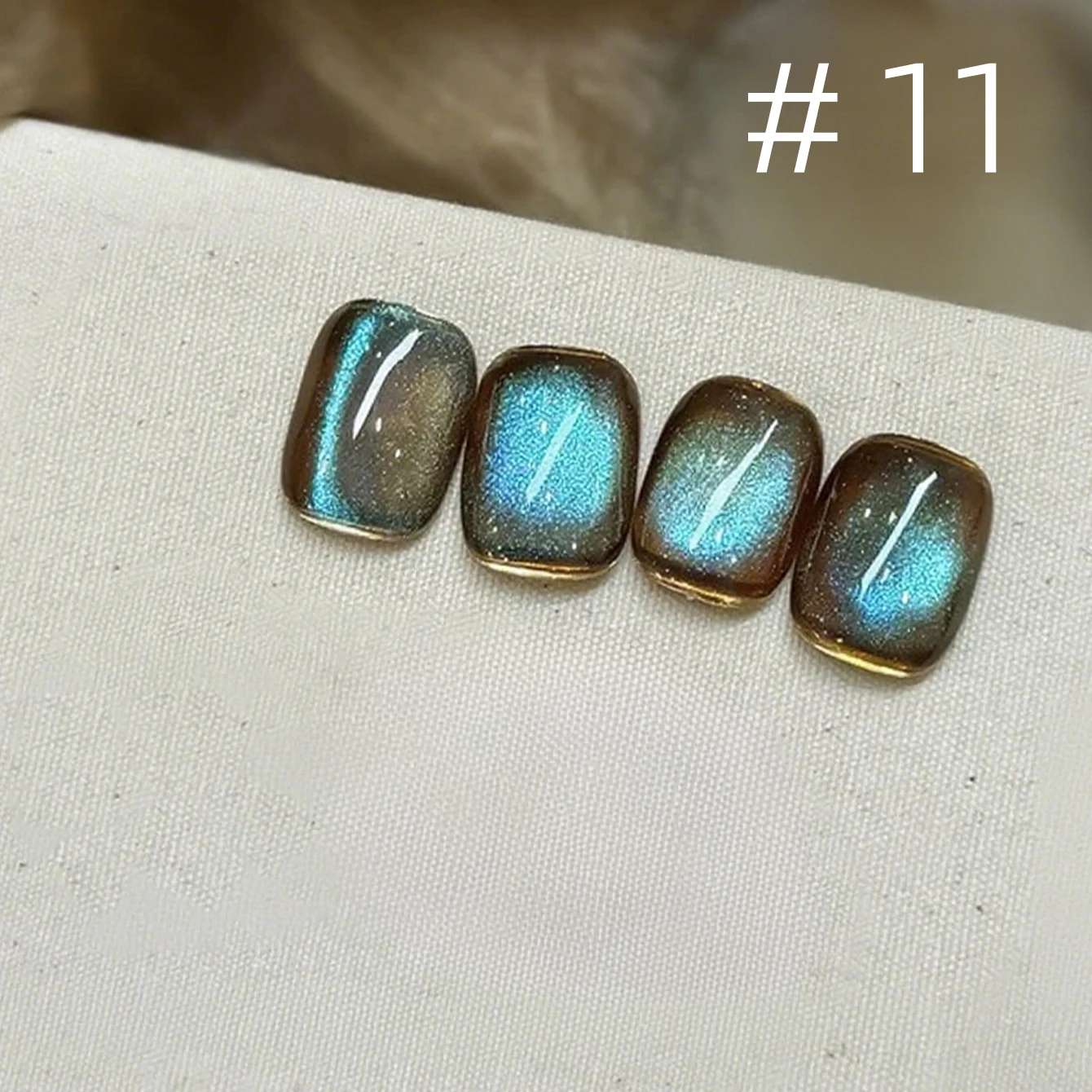 MIANEL 2026 Neuer Braun-Blauer Katzenaugen-Herbst-Winter Retro Himmelblauer Eleganter Glasperlen-Katzenaugen-Aufhellender Gel-Nagellack – Detail 39