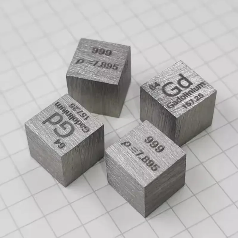 Gadolinium Cube Gd Element Cube Metal Collector 10mm
