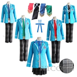 game Ensemble Stars Cosplay Knights Tsukinaga Leo Trickstar Hokuto Hidaka Narukami Akehoshi Subaru School Uniforms JK DK suit