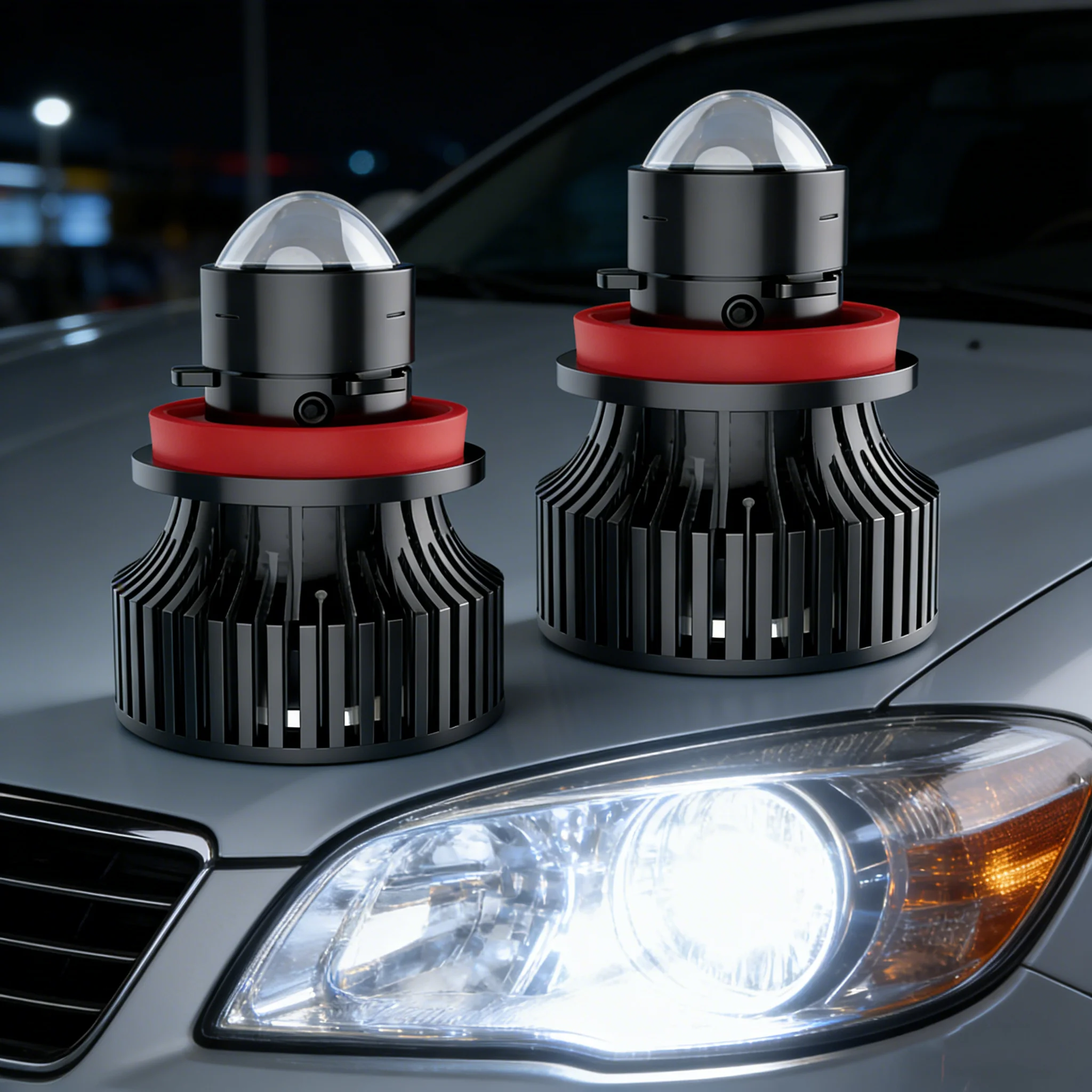 

Ultra Bright 9005 9006 9012 LED Fog Lamp Projector Lens 12V 32W Car Retrofit Kit