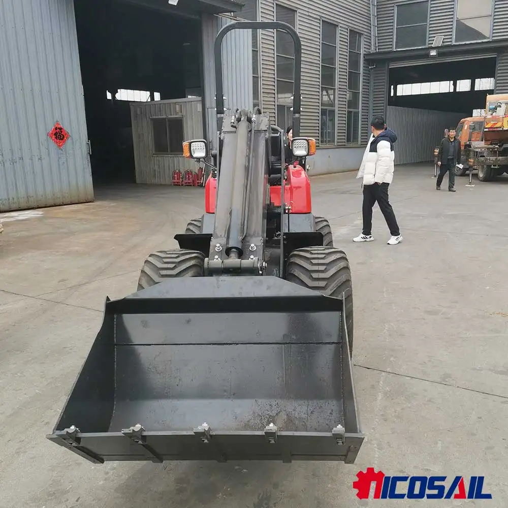 جرافة انزلاقية صغيرة رائجة البيع مع شحن مجاني - معتمدة من CE، تنطبق على البناء والمزرعة والبستان