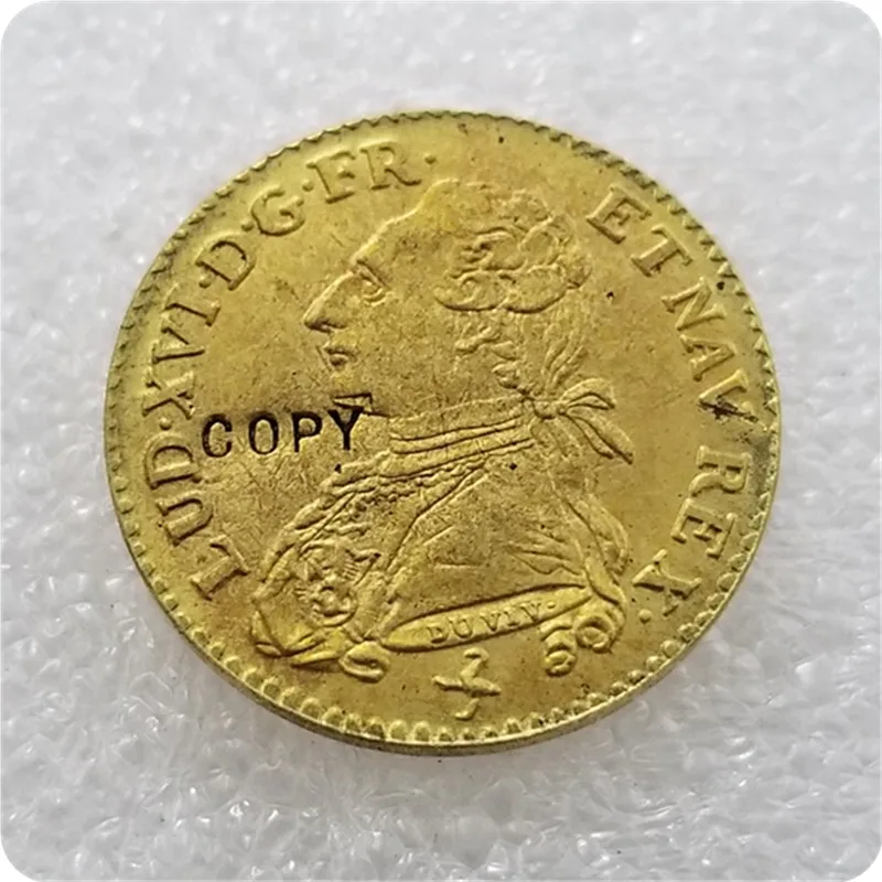 COPY REPLICA 1774 France Louis Gold  Coin Copy