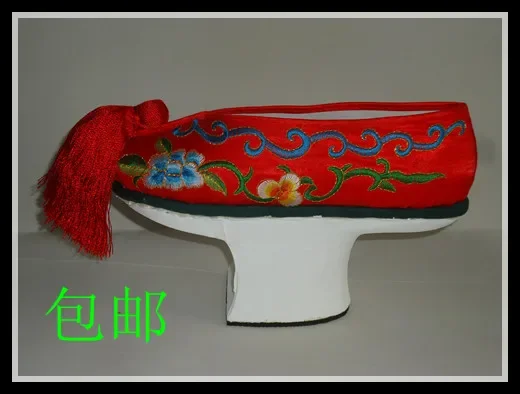 Maceta antigua Zhen Huan Chuan Cos, zapatos con rejilla inferior para maceta, zapatos con bandera inferior de madera de herradura
