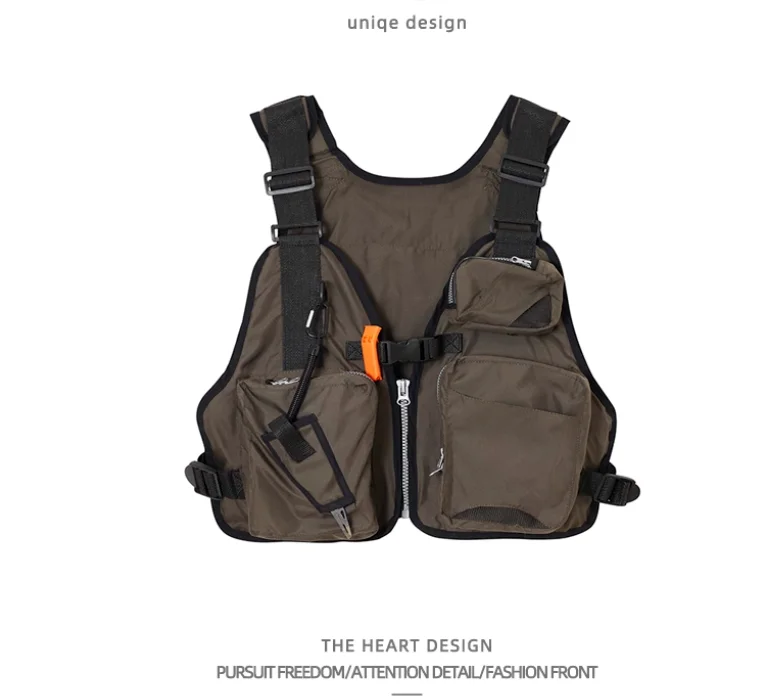 

American Outdoor Vest With Multiple Functions and Pockets Casual Vest