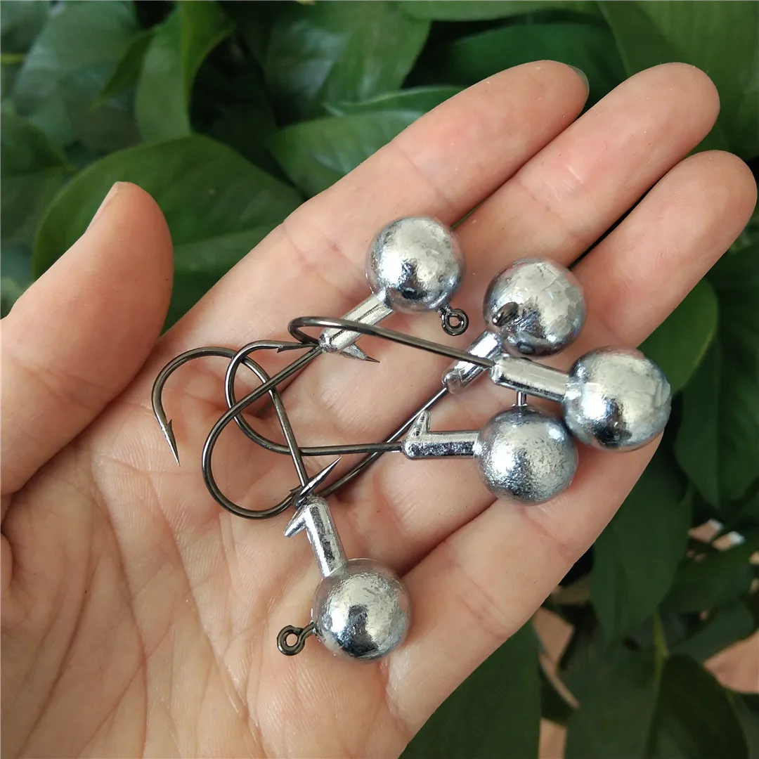 

Swolfy 20 шт., 10 г, 14 г, 18 г, 21 г, кривошип, джиг-головка, рыболовный крючок, джиг-приманка, жесткая приманка, мягкий червячный джиг-крючок для рыбалки