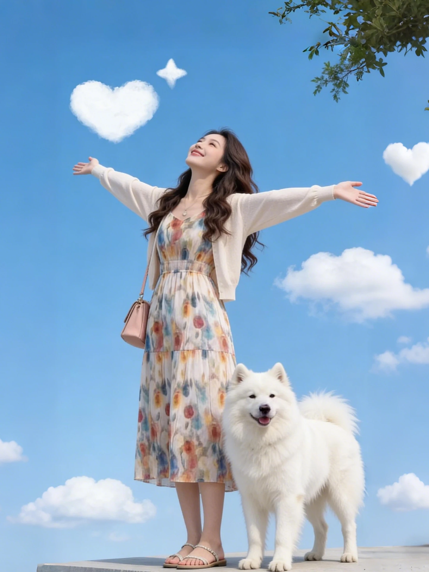 

Summer 2026 Women's Gentle Style Sun Protection Fashionable Ice Silk Knitted Cardigan Strap Dress Two-Piece Set Commute Wear