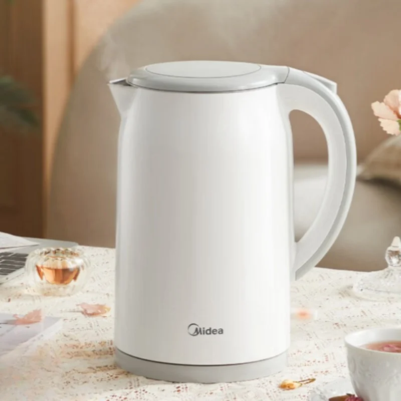 Midea Electric Kettle 304 Stainless Steel Anti-Hot Warm Net Sweet, Large Capacity Smart Power-off MK-SH17M301A 220V