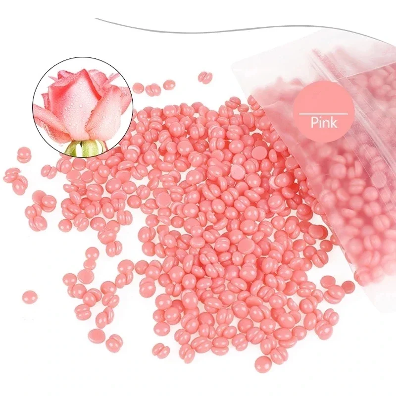 500g de cire dure haricots solide épilateur sans bande dépilatoire Film chaud cire perle épilation pour tout le corps Bikini visage jambe sourcil