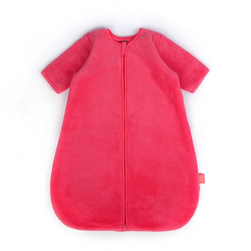 الوليد المضادة للركلة لحاف كيس النوم الخريف والشتاء المرجان المخملية الطفل كيس النوم الفتيان والفتيات كيس النوم العالمي