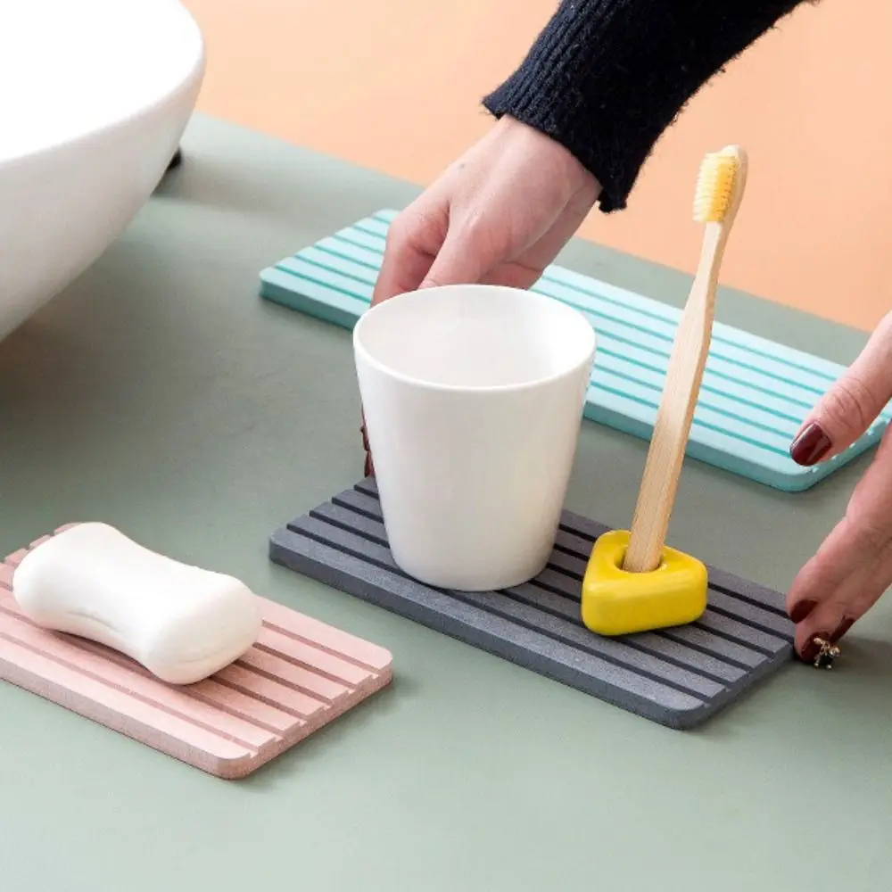 Simple Diatom Mud Cup Mat Heat Insulation Highly Absorbent Tea Cup Pad Heat Resistant Coaster Home