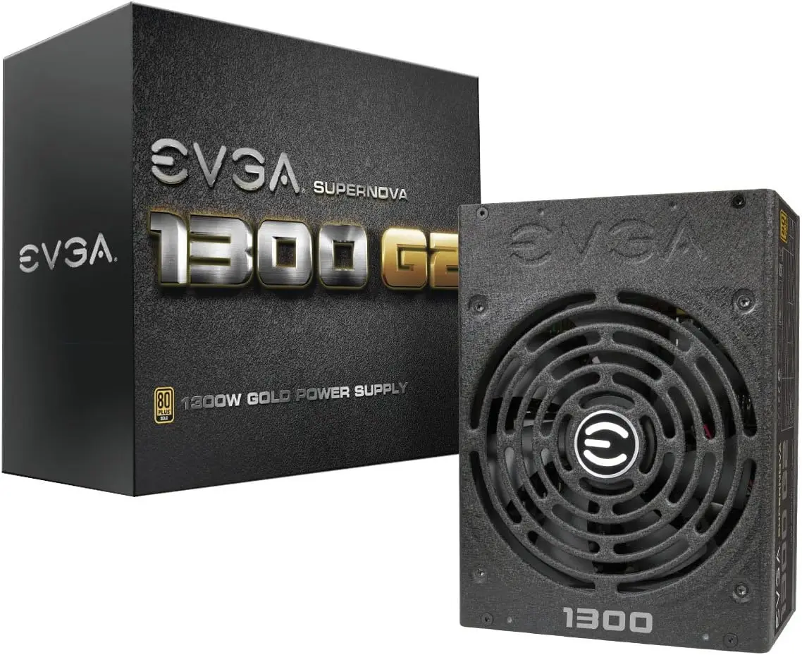 

ORIGINAL EVGA SuperNOVA 1300 G2 80+ GOLD, 1300W Fully Modular NVIDIA SLI and Crossfire Ready 10 Year Warranty Power Supply 120-G