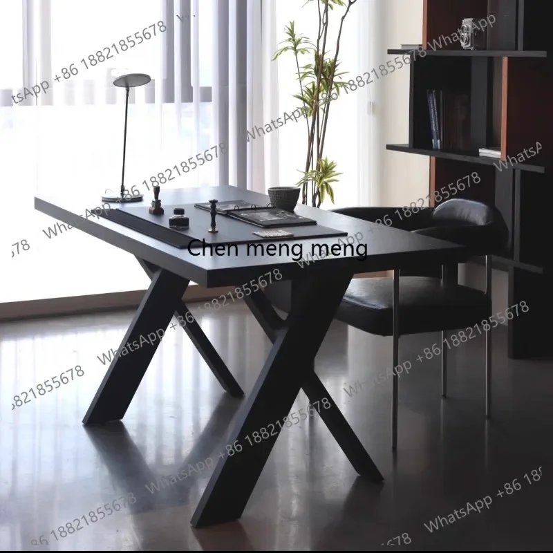 

Solid wood desk to the living room, simple modern style computer, desk