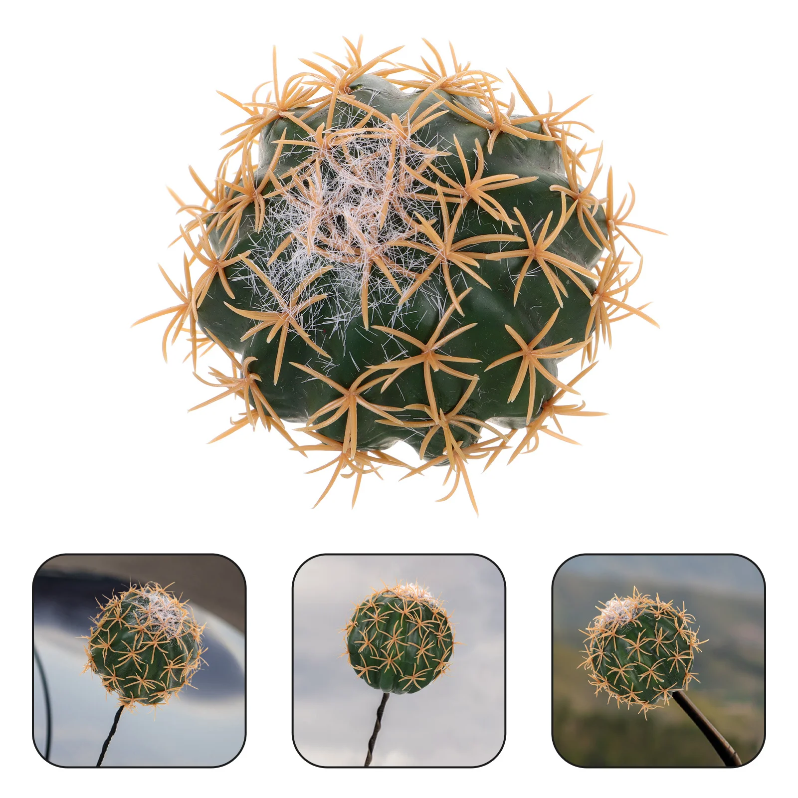 مضحك الصبار هوائي السيارة الديكور الإبداعية مركبة ملحق السيارات سقف لوحة القيادة الصبار على شكل توبر Cb هوائي جبل #1