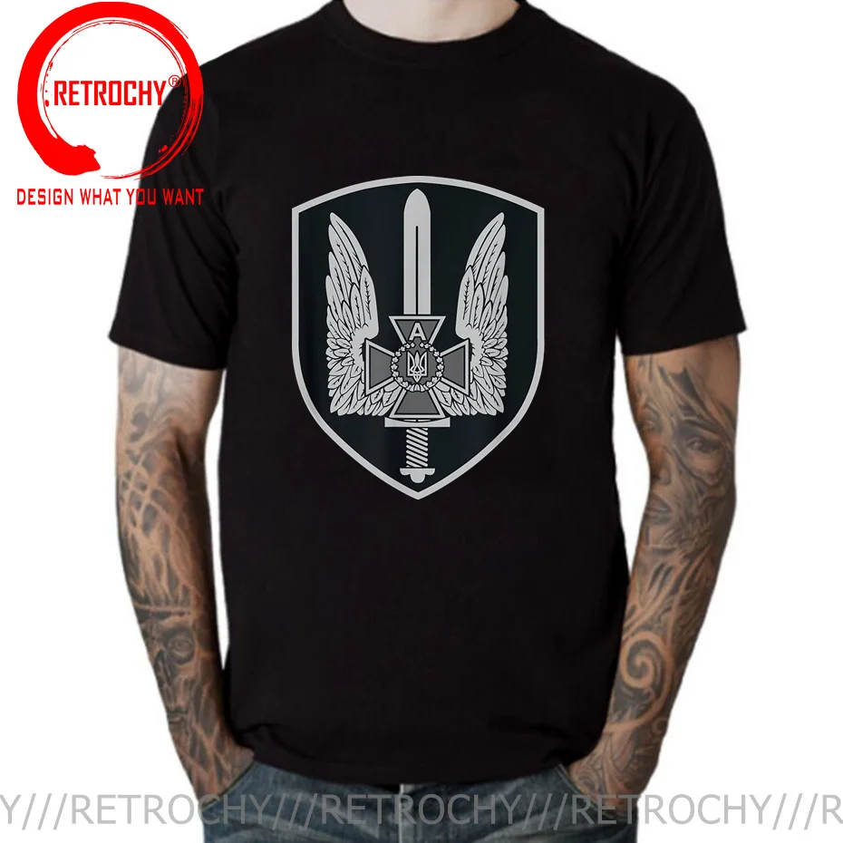 Ukraine Alpha Group Special Forces Spetsnaz Premium T-Shirt. High-quality Cotton Short Sleeve O-Neck Mens T Shirt New XS-3XL Tee