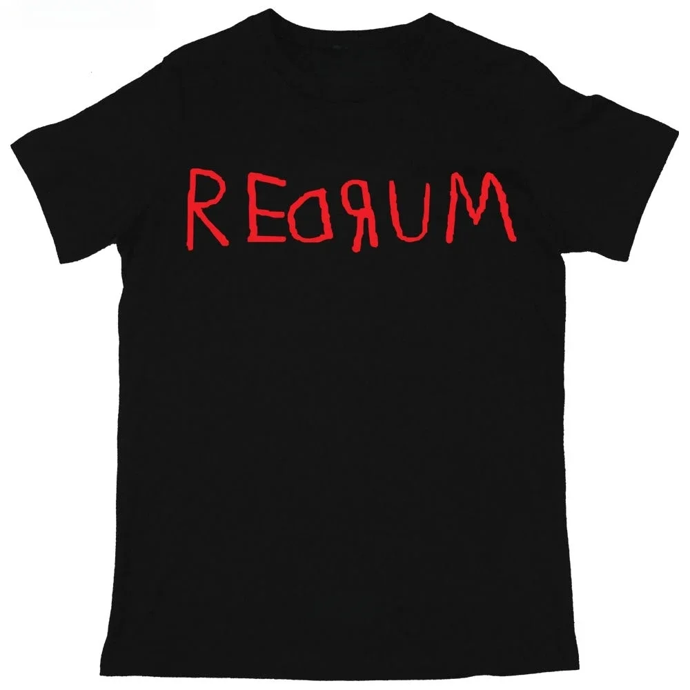 REDRUM MURDER Halloween men's printed crewneck T-shirt daily casual daily short-sleeved men's and women's tops