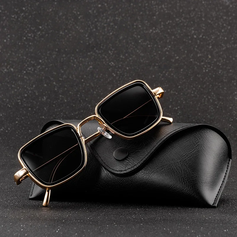 Vintage Steampunk Sunglasses Men 2024 Retro Metal Square Eyewear Trendy Brand Sun Glasses Shades For Women lunette de soleil