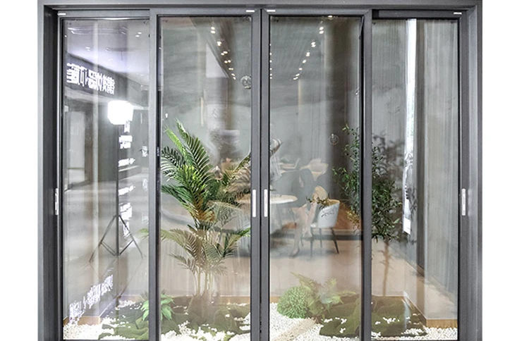 Aluminum Thin Frame Super Large 10 Foot Glass Sliding Doors