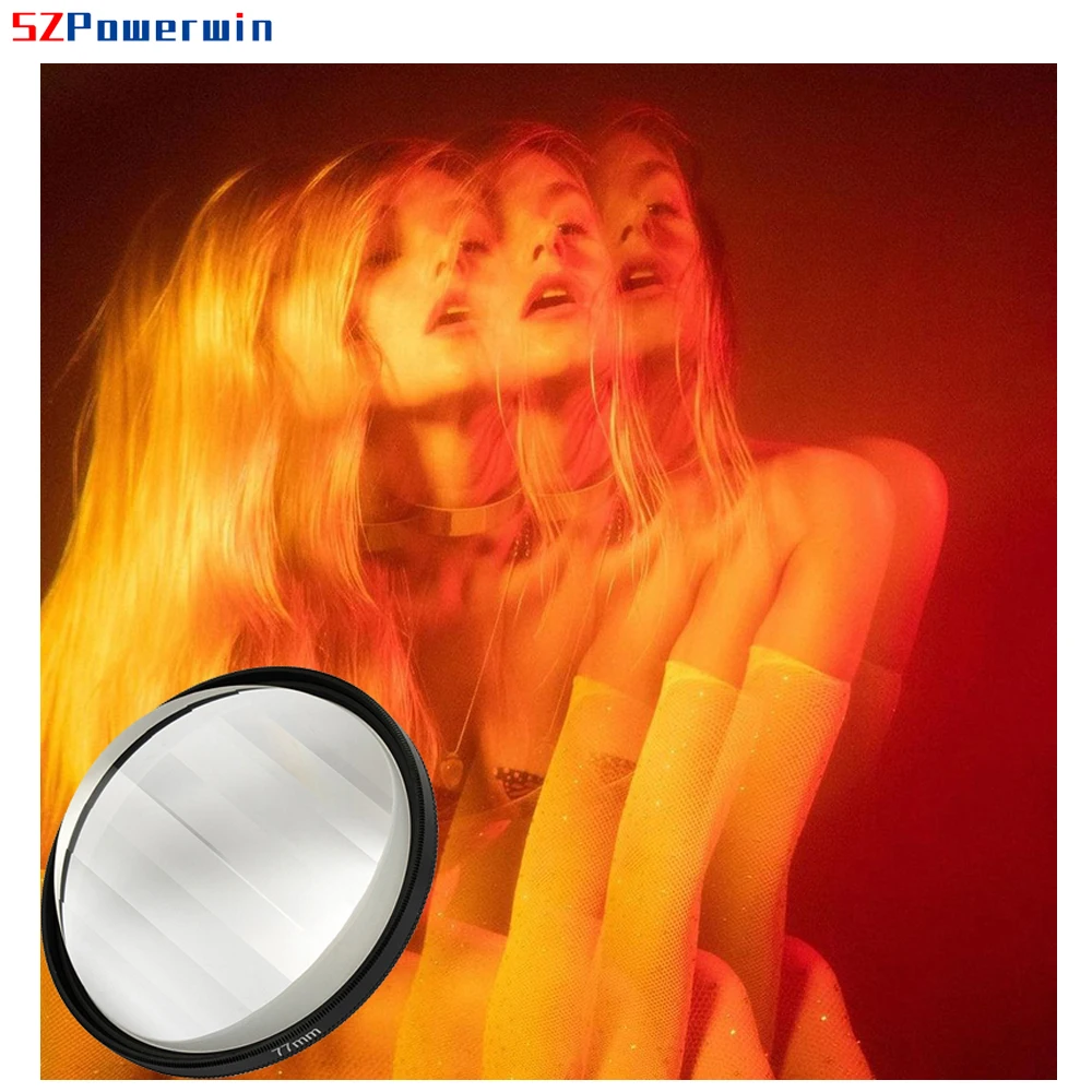 SZPowerwin 77 мм 82 мм Фильтры для камеры с кристаллической призмой для Canon Nikon DSLR SLR Lens Специальные эффекты Комплект фильтров разделенного изображения ND UV CPL