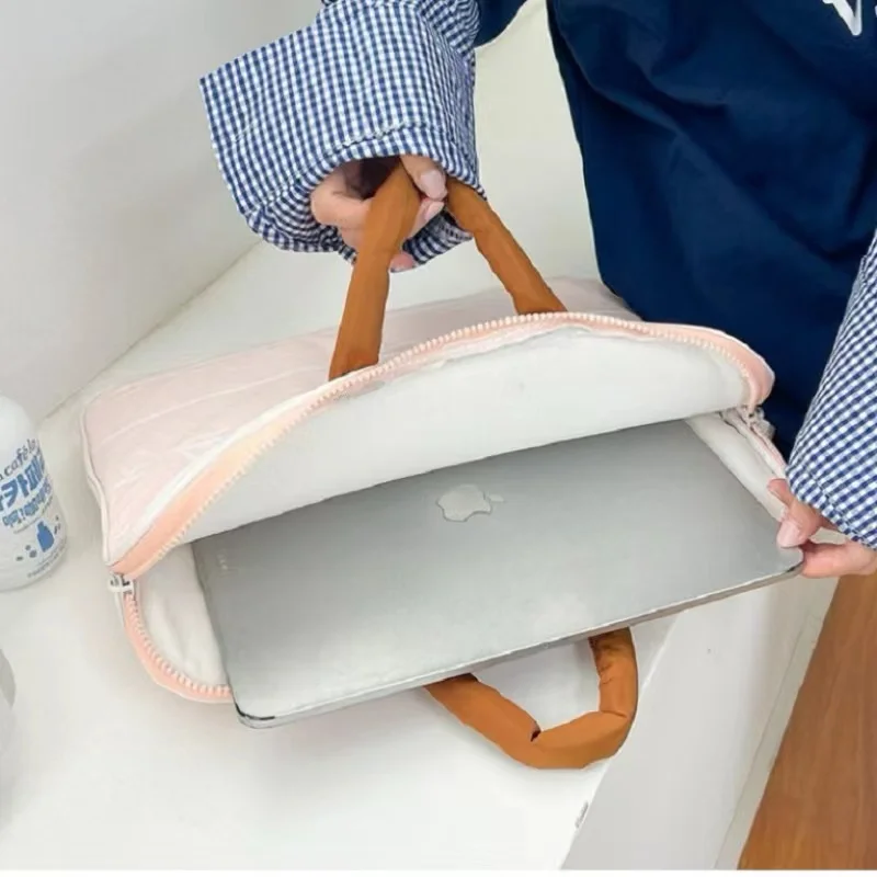 Korean version Tablet Pouch For Ipad Pro11 Air6 10.9 10.5 Macbook Air13.6 13.3 Pro14 Inch Huawei Samsung Dell Laptop Handbag