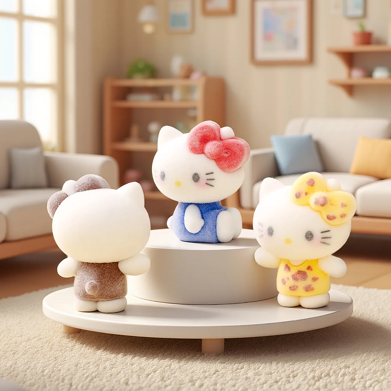 1/10 個新しいレインボー子猫魅力的なシリアル型フィギュアトレンディなブラインドボックスコレクタブルデスクトップ装飾文化ギフト