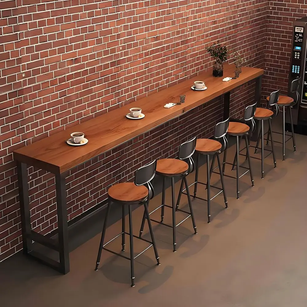 

Стол для паба из массива дерева для использования на кухне, ресторане и кафе (табуреты в комплект не входят)