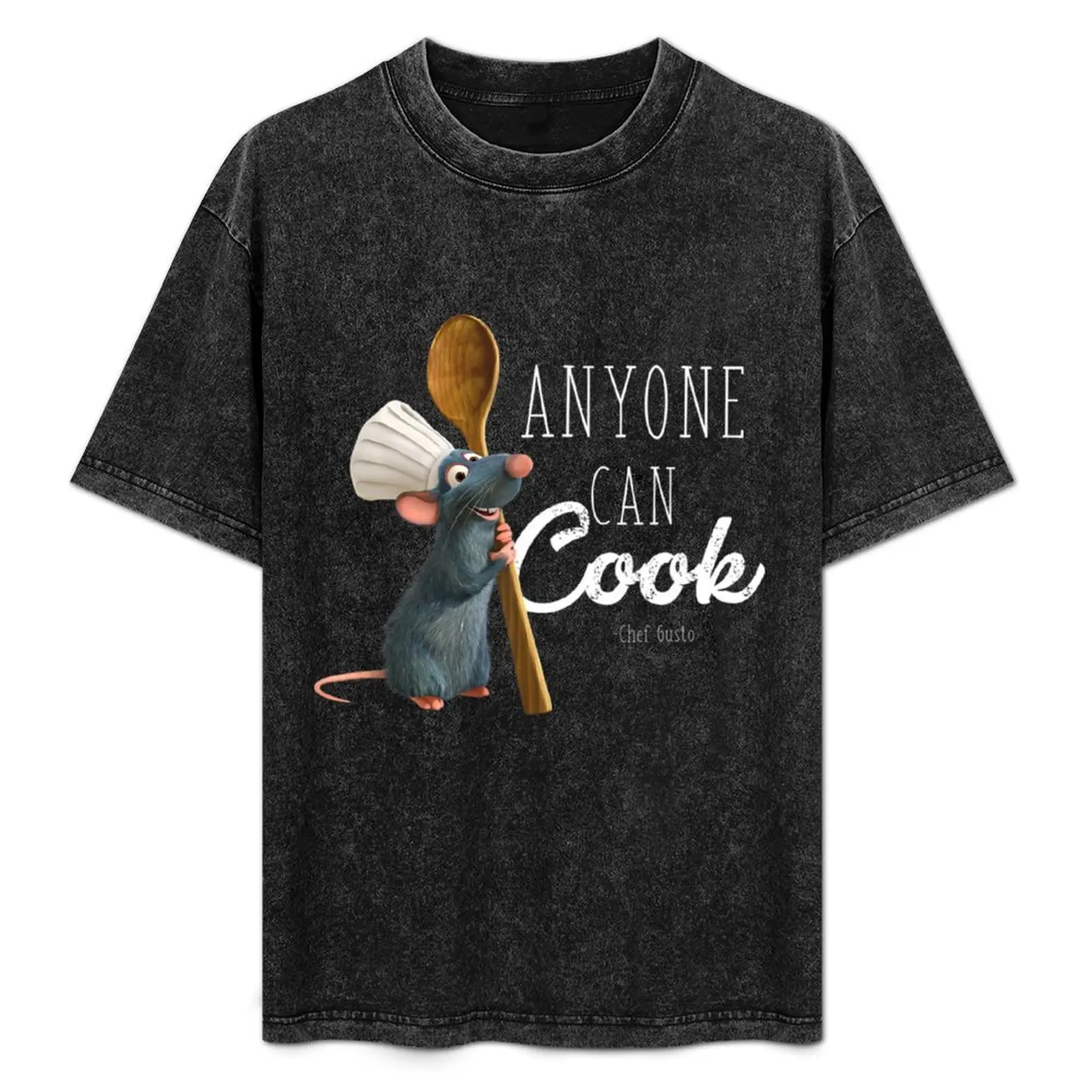 

Ratattouille Remy Anyone Can Cook T-Shirt boys animal print plain anime clothes mens designer clothes