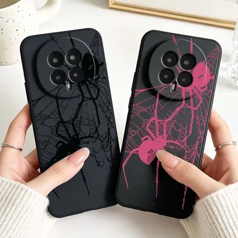 Spider Pattern Anti-drop Phone Case For Honor Magic 8 7 6 GT Play 7T 30 40 50 8T 60 9T 10T 9X 8X Pro Lite Plus 5G Black