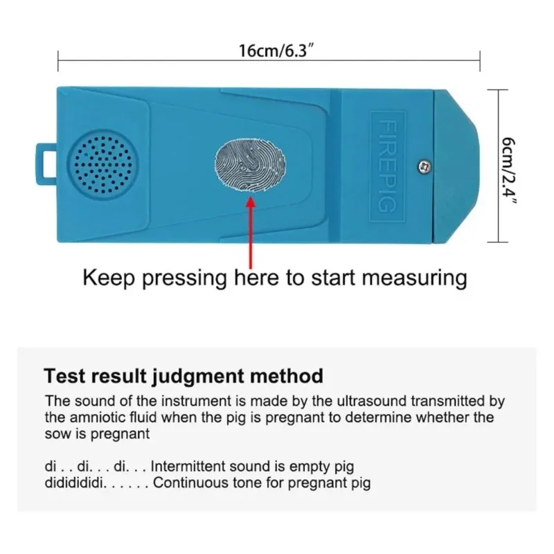 Handheld Rechargeable Veterinary Pregnancy Detection Device for Livestock Cattle Sheep and Pigs Pregnancy Detection