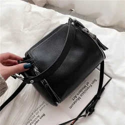 2023 New Genuine Leather Handbag Designers Women Messenger Bags Females Bucket Bag Leather Crossbody Shoulder Bag Handbag Bolsa