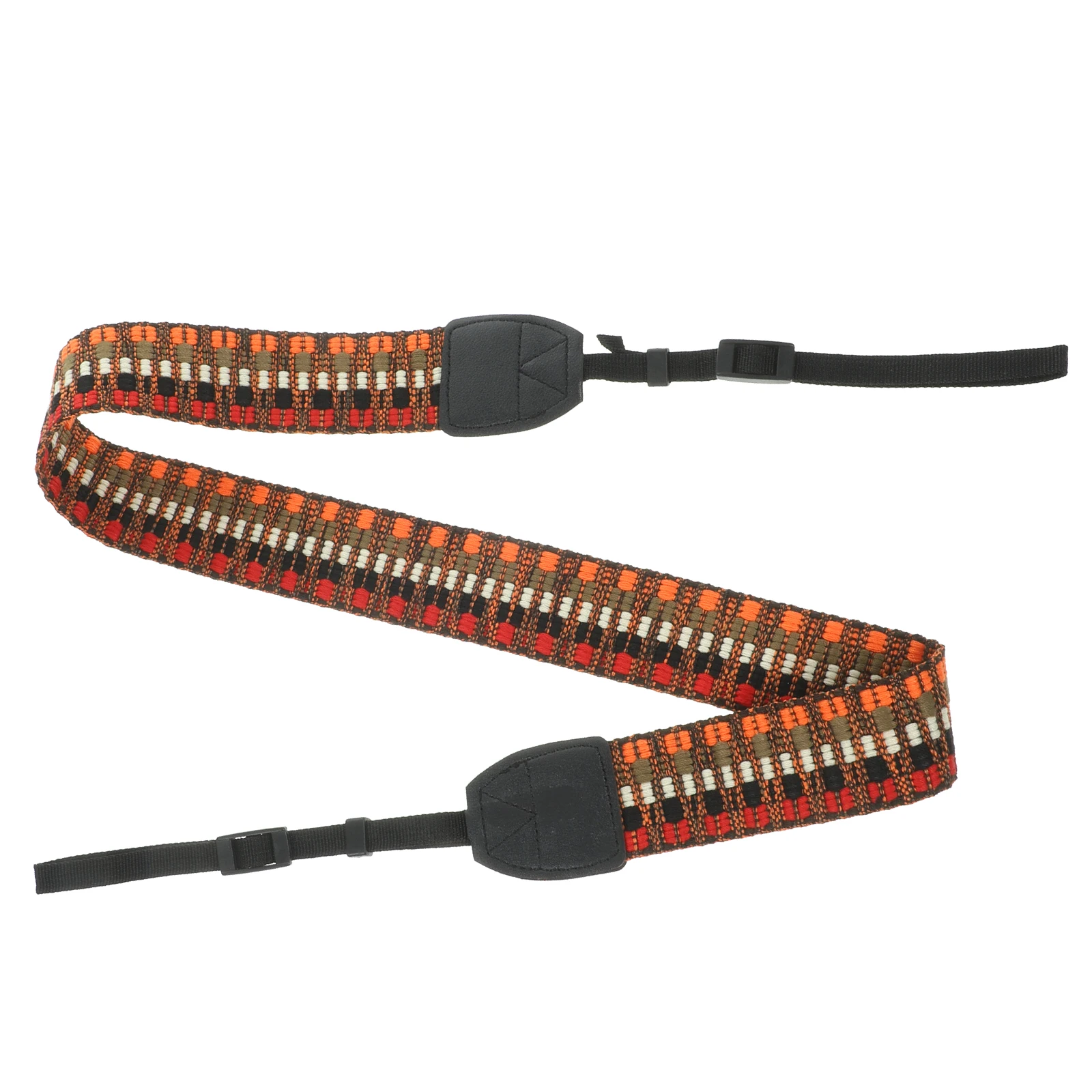 

Wide Shoulder Camera Strap Retro Style Adjustable for Bright Orange Ergonomic Durable Polyester Camera Accessories