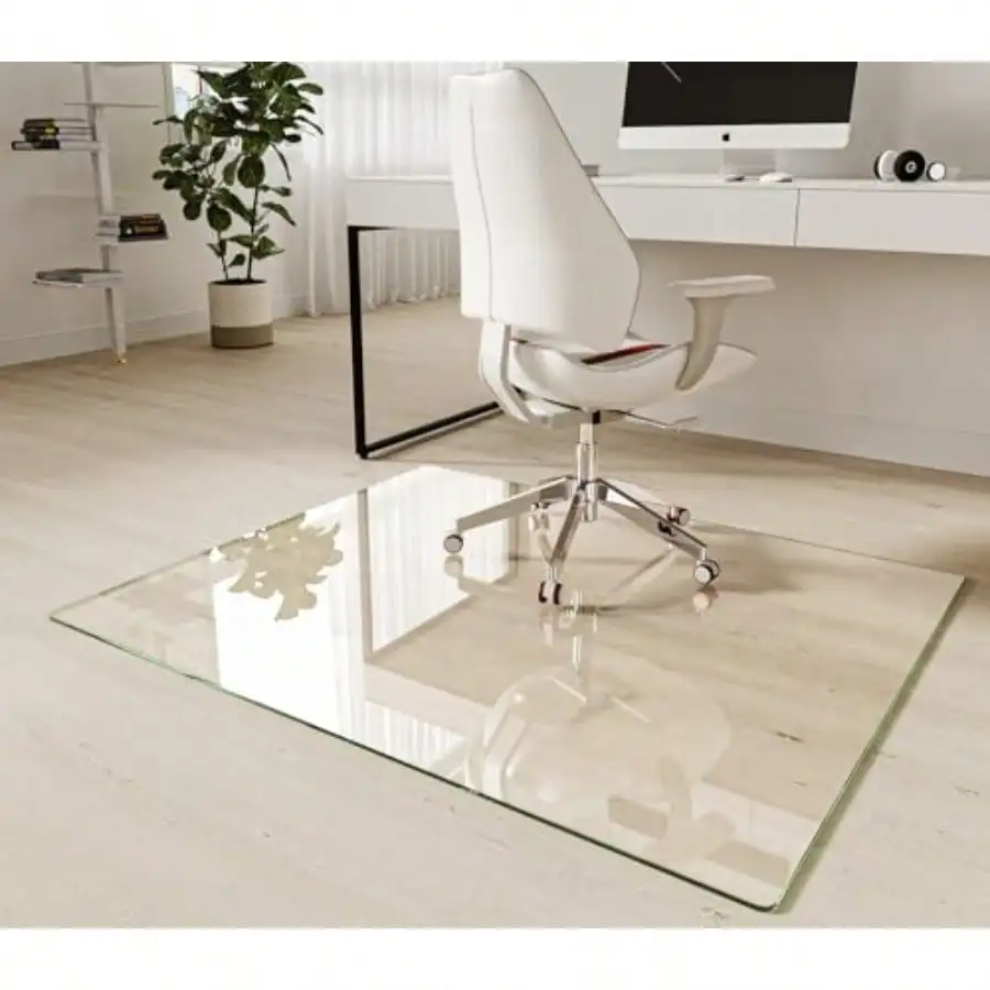 

Chair Mat 40"x48" - Premium Office Chair Mat for Hardwood Floors and Low-Pile Carpet with 4 Non-Slip Pads - Th