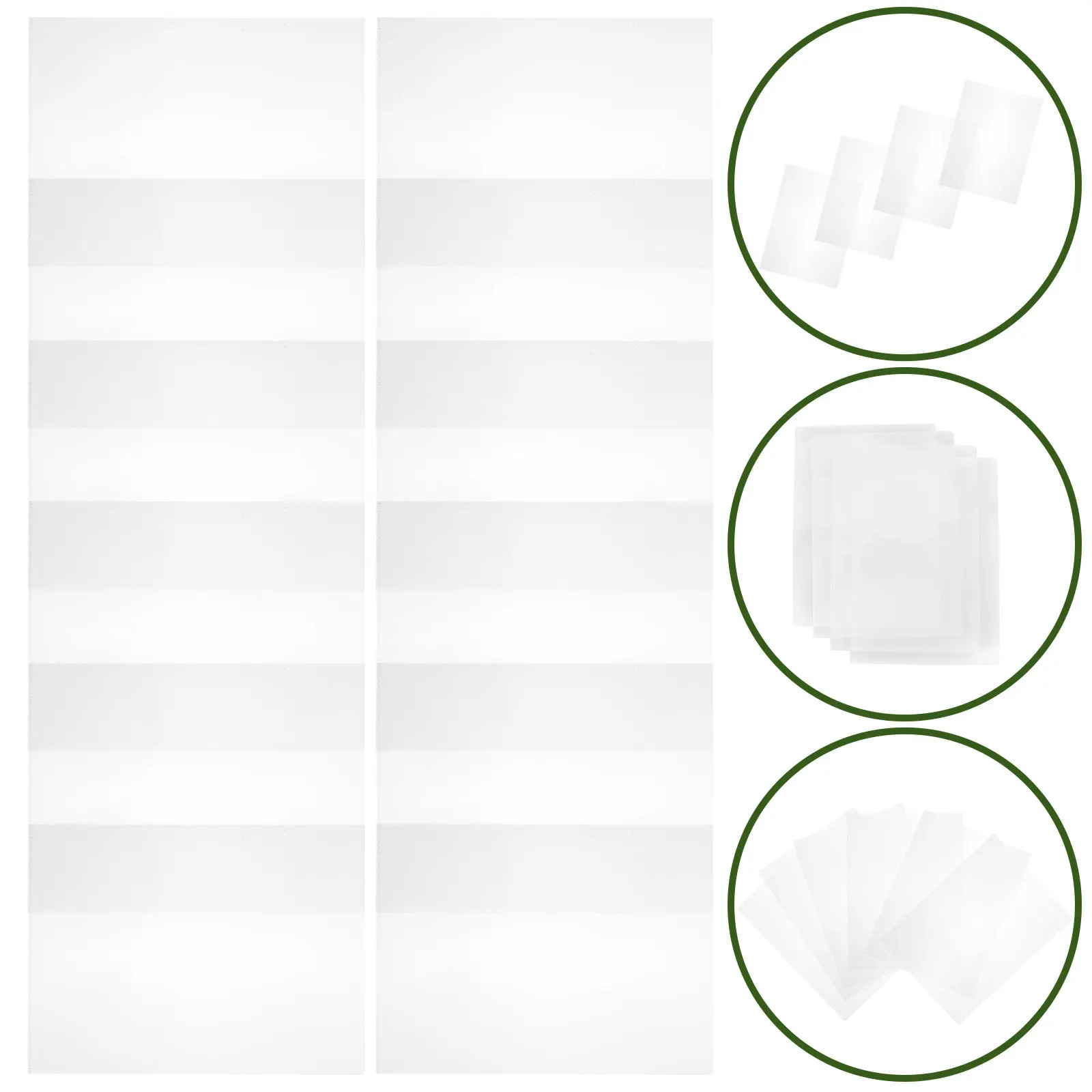 

24 шт. прозрачных водонепроницаемых чехлов для документов, большой емкости, для офиса, учебы и школы