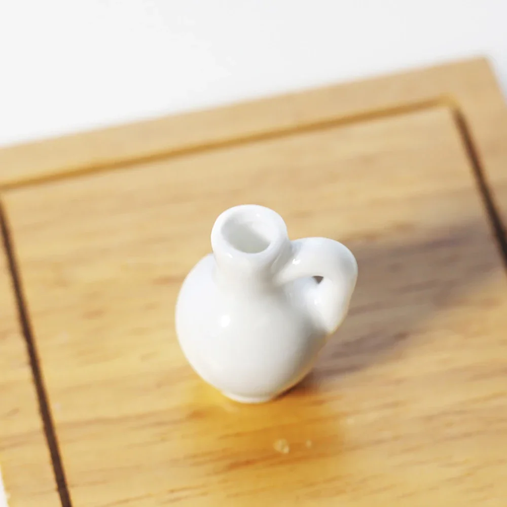 1Pcs 1/12 Puppenhaus Miniatur Keramik Blume Vase Mini Wasserkocher Modell Spielzeug für Puppe Haus Zubehör Dekoration OB11 bjd