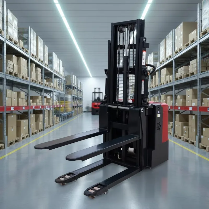Customized Electric Stacker Forklift 2 Ton 48V Lithium-Ion Battery Model For Indoor Storage Handling-Brand
