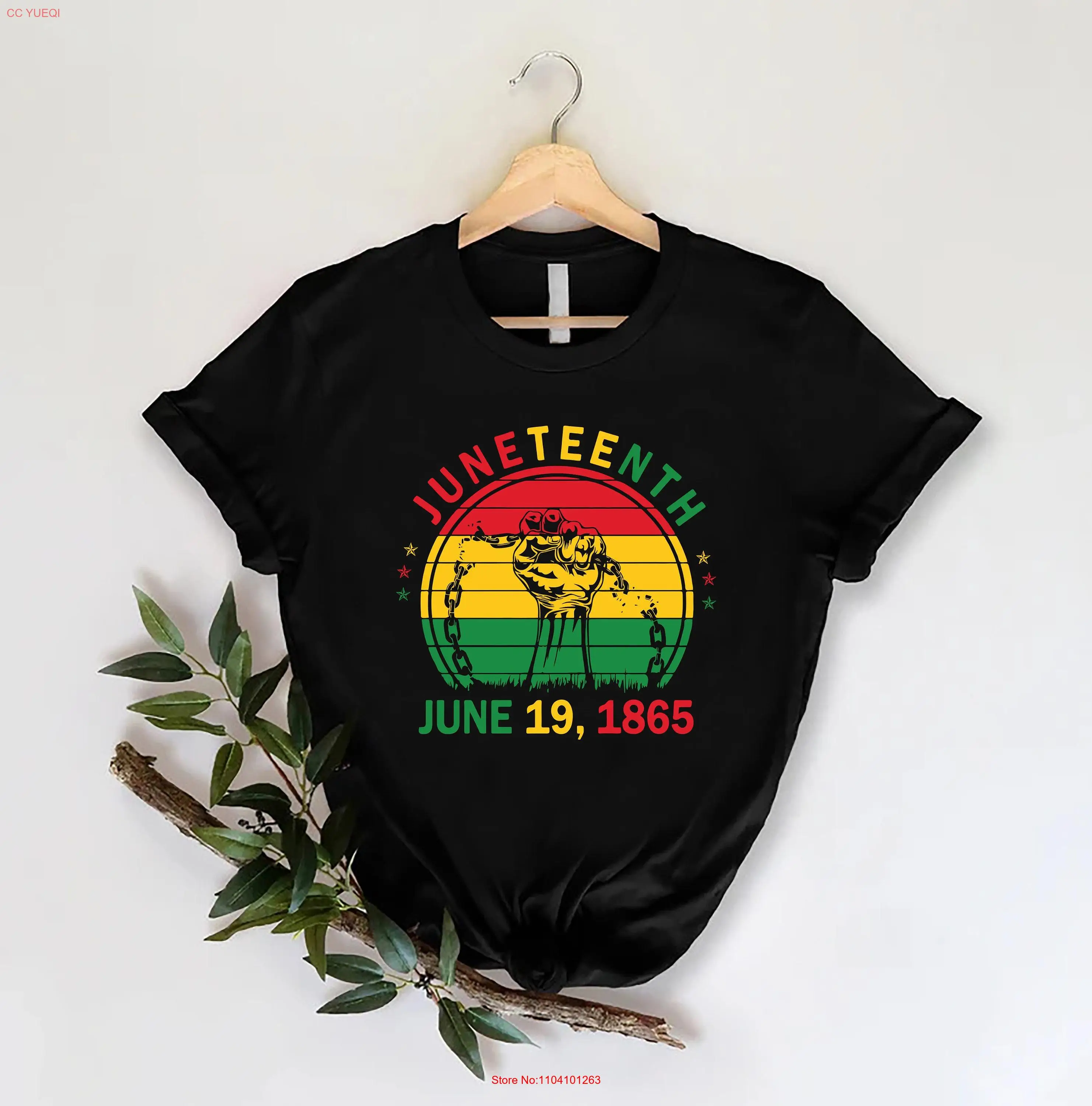 

Retro Juneteenth 1865 Freedom T Shirt Black History Emancipation Day African American Pride Jun 19 long or short sleeves