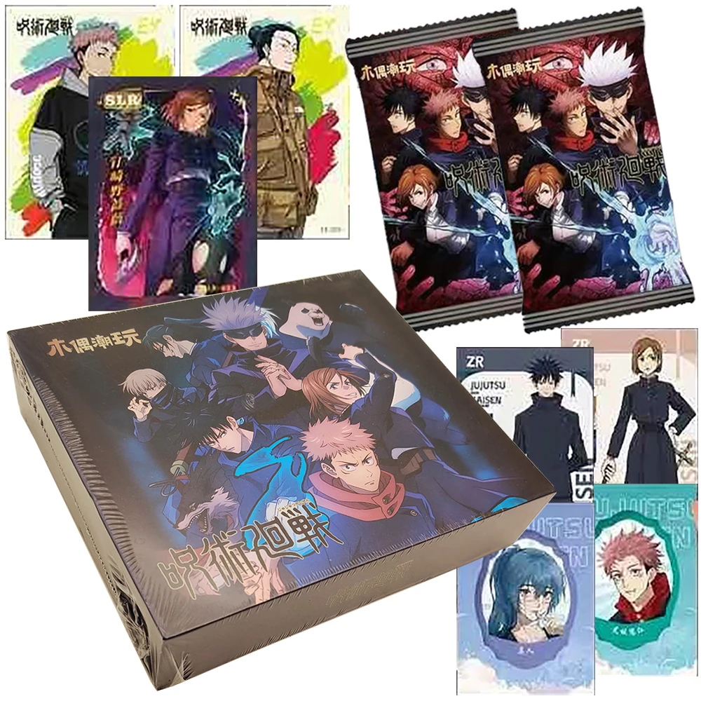 

Коллекционные карточки Jujutsu Kaisen: милые персонажи в стиле Q, японское фэнтези-аниме, сувениры, настольные игрушки, подарки для семьи и на праздники