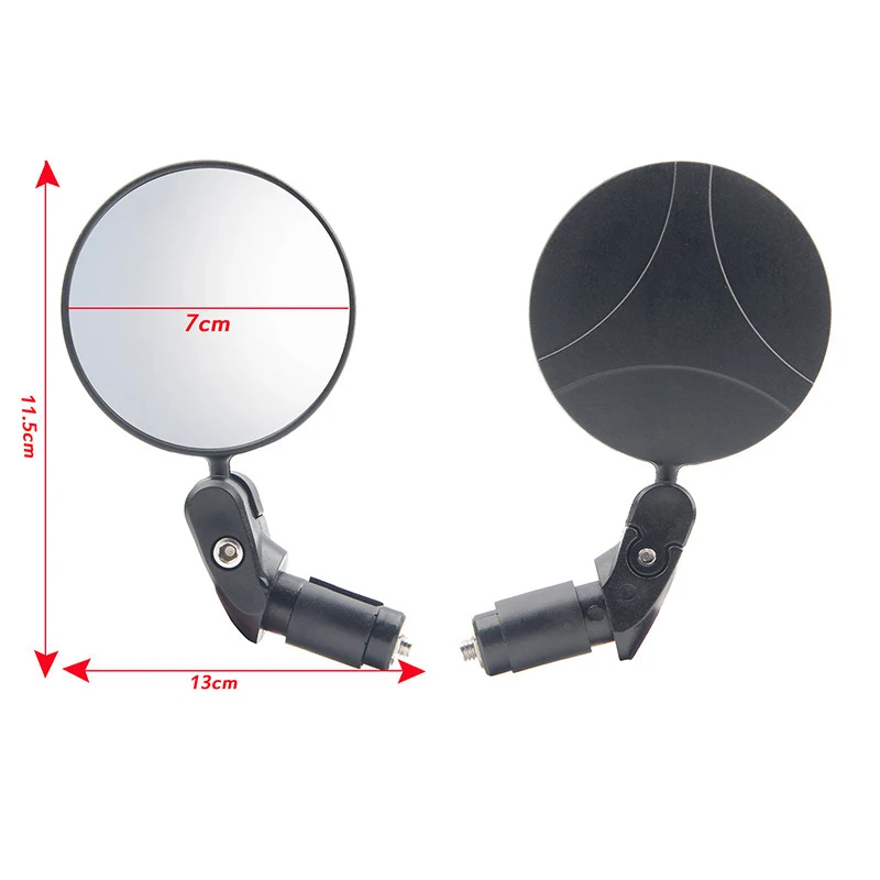 Motorcycle Rear View Mirrors Round  Universal Reflector Convex Mirror Foldable Motorbike Side  for Motorcycle Bike Accessories