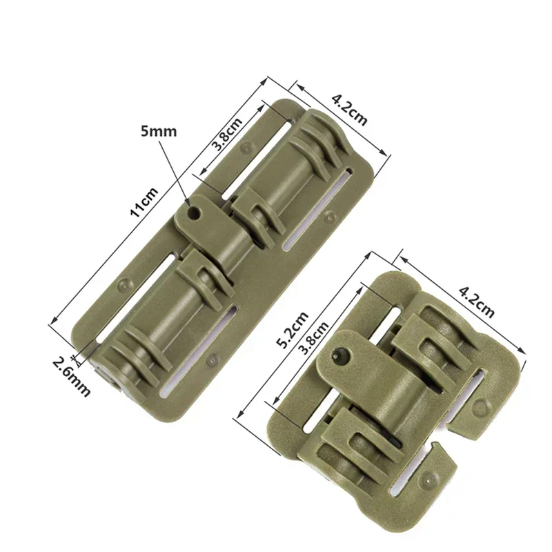 Hunting Vest Quick Release Buckle Slider MOLLE Strip Module Strip Plastic Removal Replacement Hinge Connector Outdoor Gear