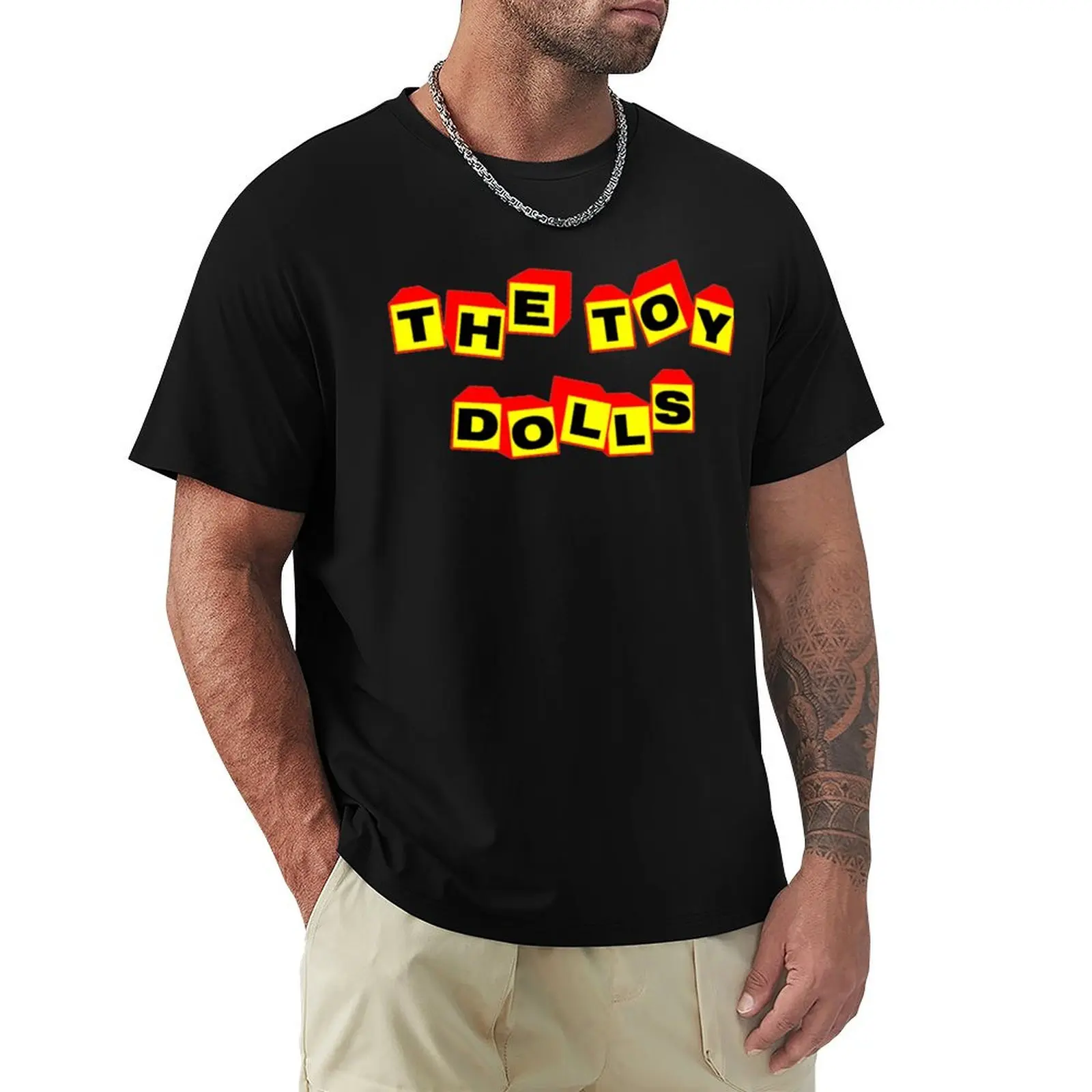 

Music The Toy Dolls Band Logo T-Shirt Stain Resistant Casual Tee